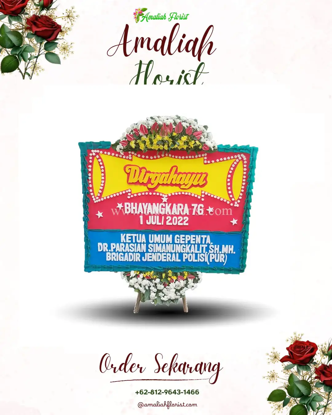 Papan Bunga HUT Ulang Tahun Kudus Kota